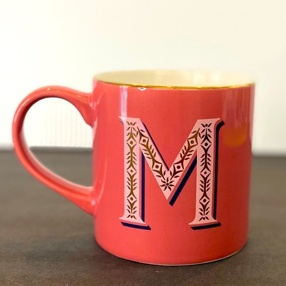 Opalhouse Stoneware Mug Initial Monogram M Pink Cup - Picture 1 of 7